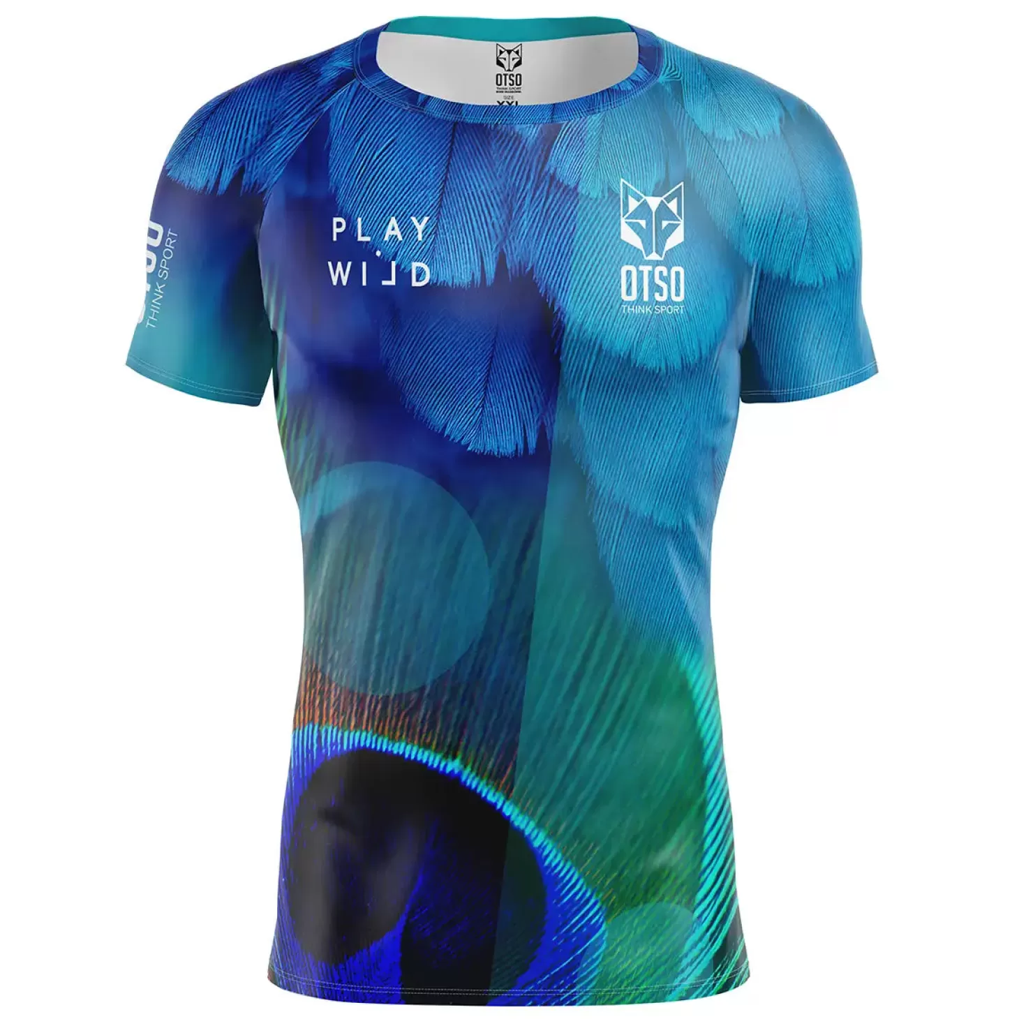 Best Sale Camiseta de pádel manga corta hombre - Blue Birds Hombre Camisetas De Pádel Hombre
