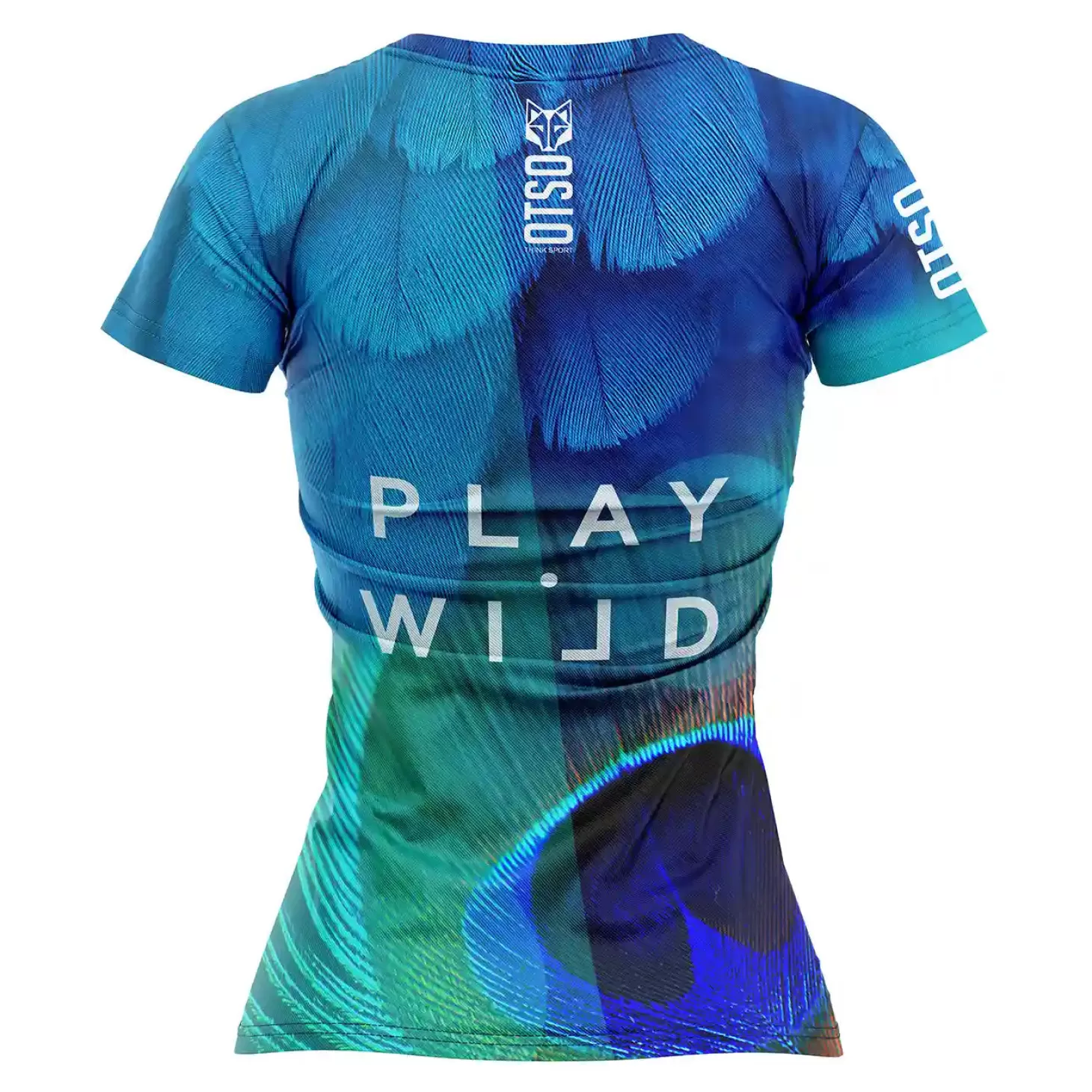 Cheap Camiseta de pádel manga corta mujer - Blue Birds Mujer Camisetas De Pádel Mujer