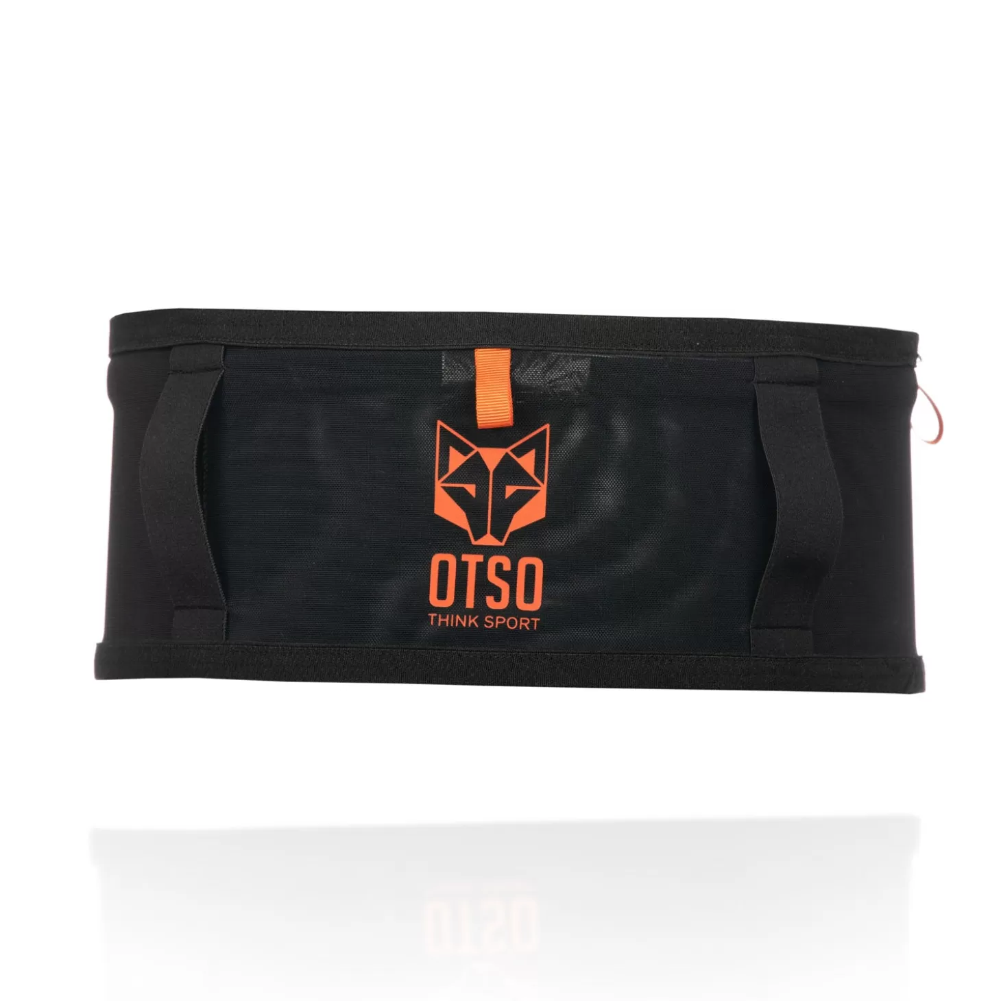 Clearance Cinturón de correr unisex - Black & Orange Cinturones De Correr | Cinturones Para Correr
