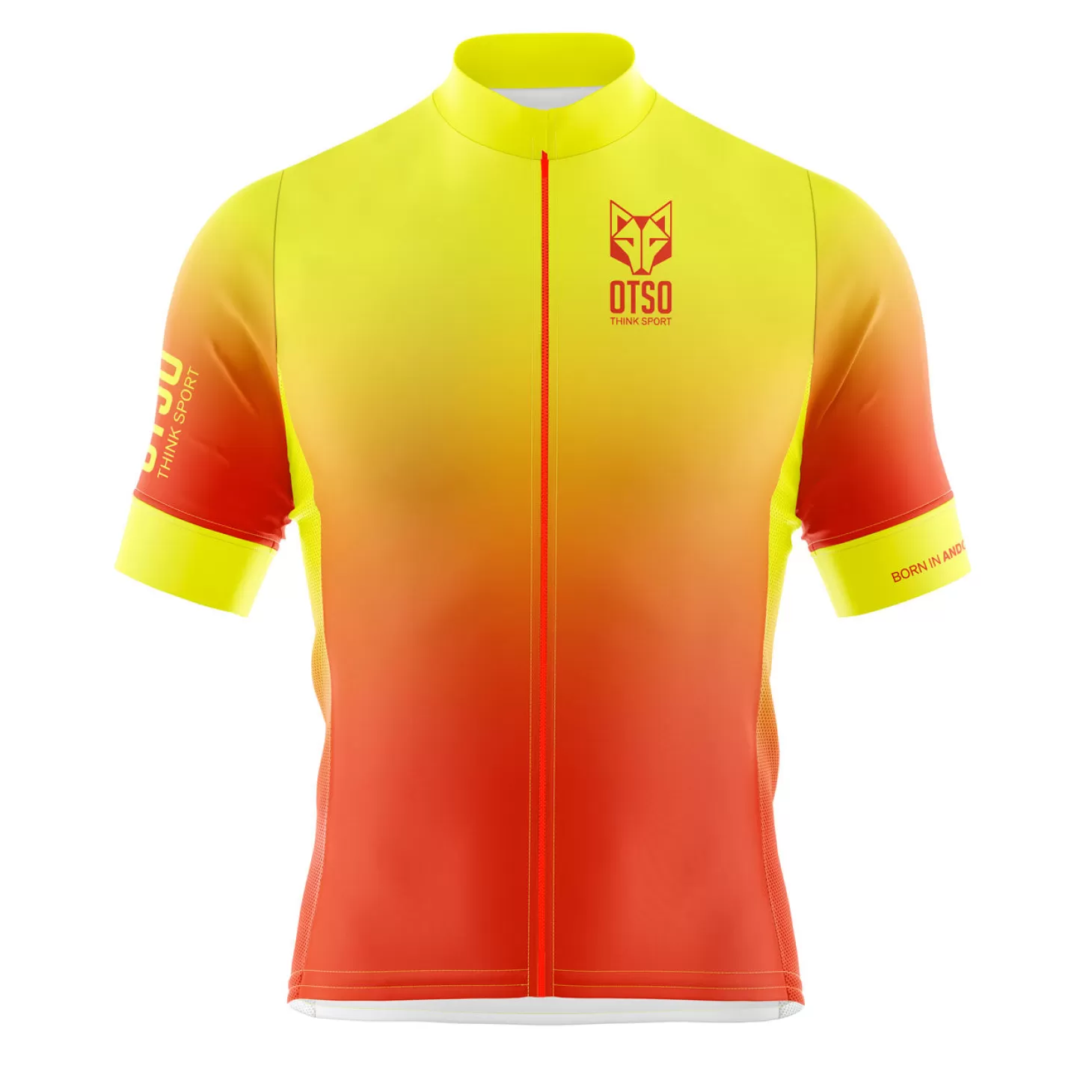 New Maillot de ciclismo manga corta hombre - Fluo Orange (Outlet) Hombre Maillots De Ciclismo Para Hombres