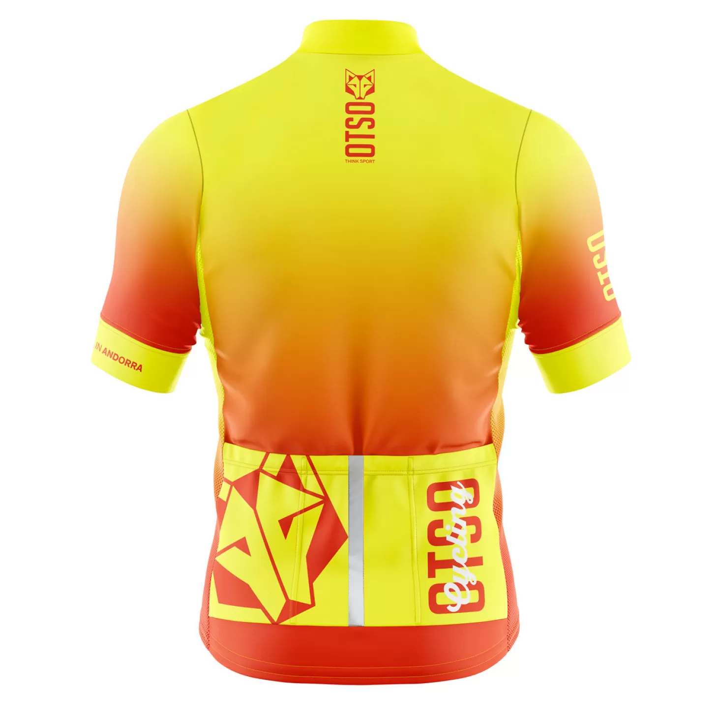 New Maillot de ciclismo manga corta hombre - Fluo Orange (Outlet) Hombre Maillots De Ciclismo Para Hombres