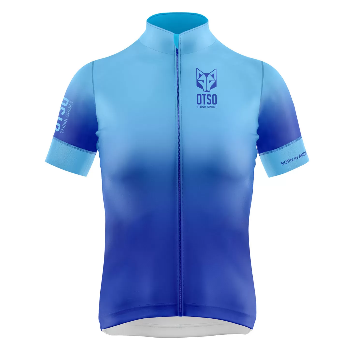 Hot Maillot de ciclismo manga corta mujer - Fluo Blue (Outlet) Mujer Maillots De Ciclismo Para Mujeres