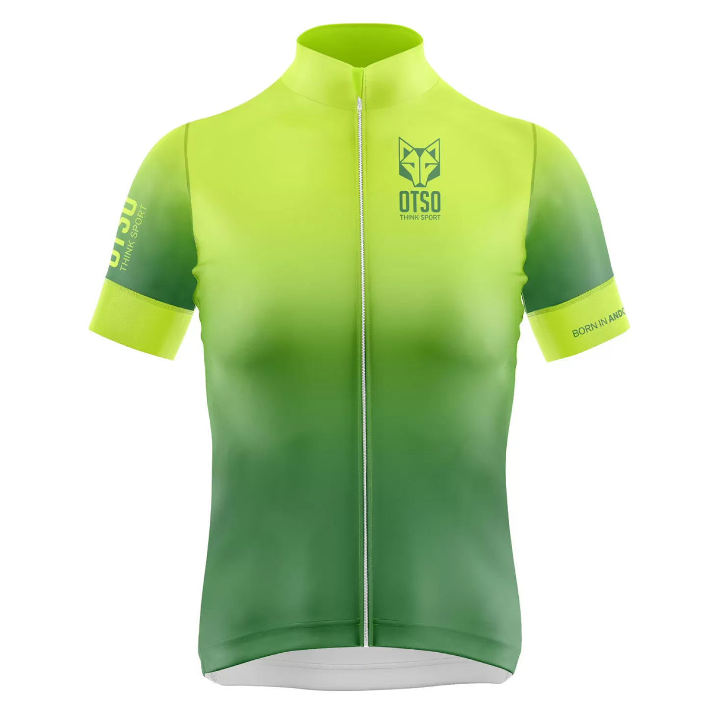 Hot Maillot de ciclismo manga corta mujer - Fluo Green (Outlet) Mujer Maillots De Ciclismo Para Mujeres