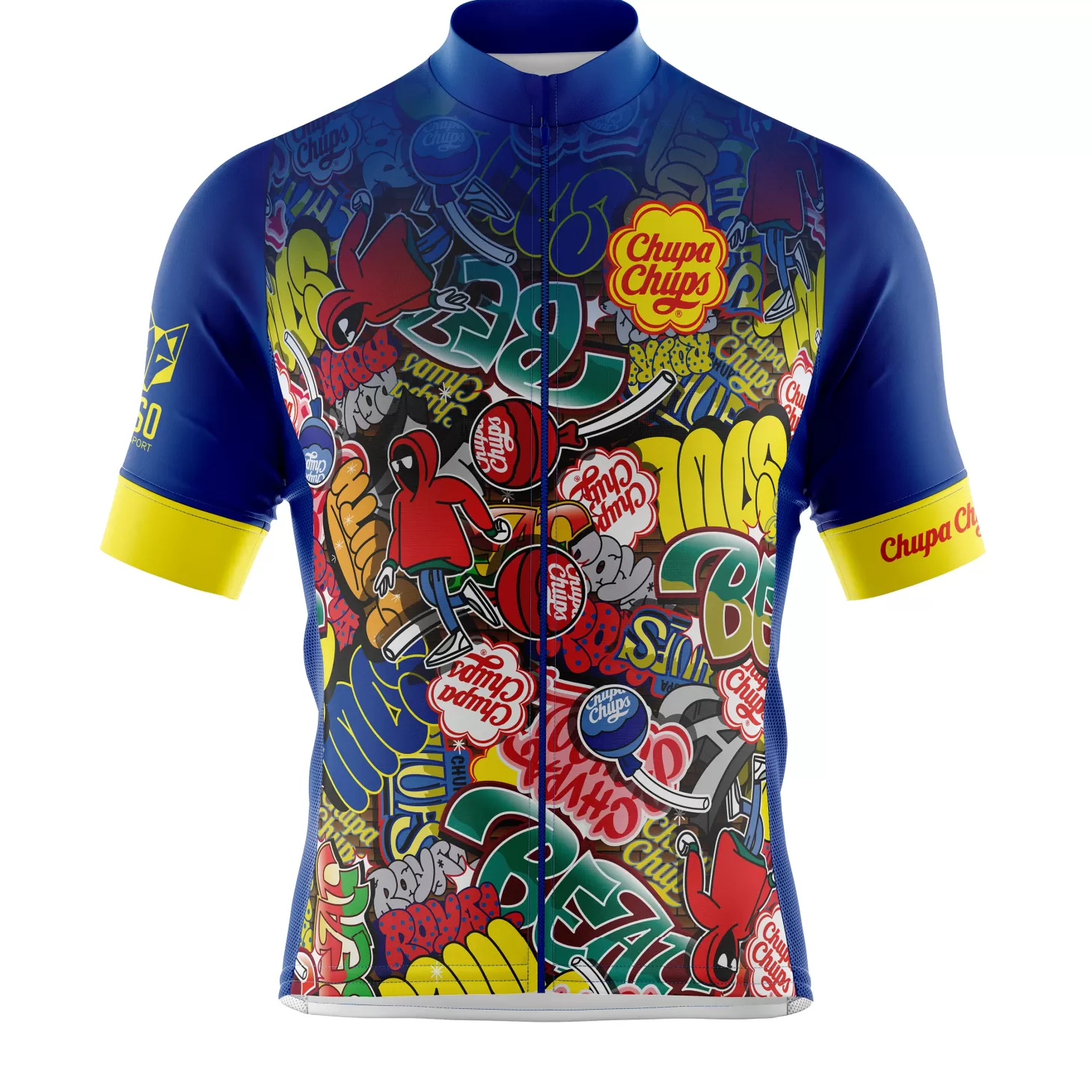 Cheap MEN'S SHORT SLEEVE CYCLING JERSEY CHUPA CHUPS GRAFFITI - Hombre Maillots De Ciclismo Para Hombres