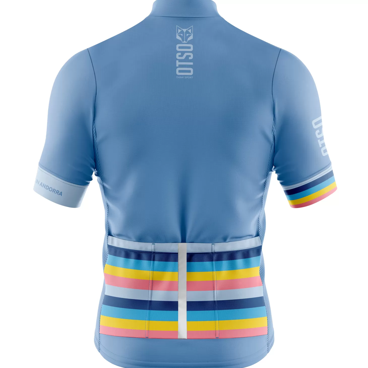 Shop MEN'S SHORT SLEEVE CYCLING JERSEY STRIPES STEEL BLUE - Hombre Maillots De Ciclismo Para Hombres