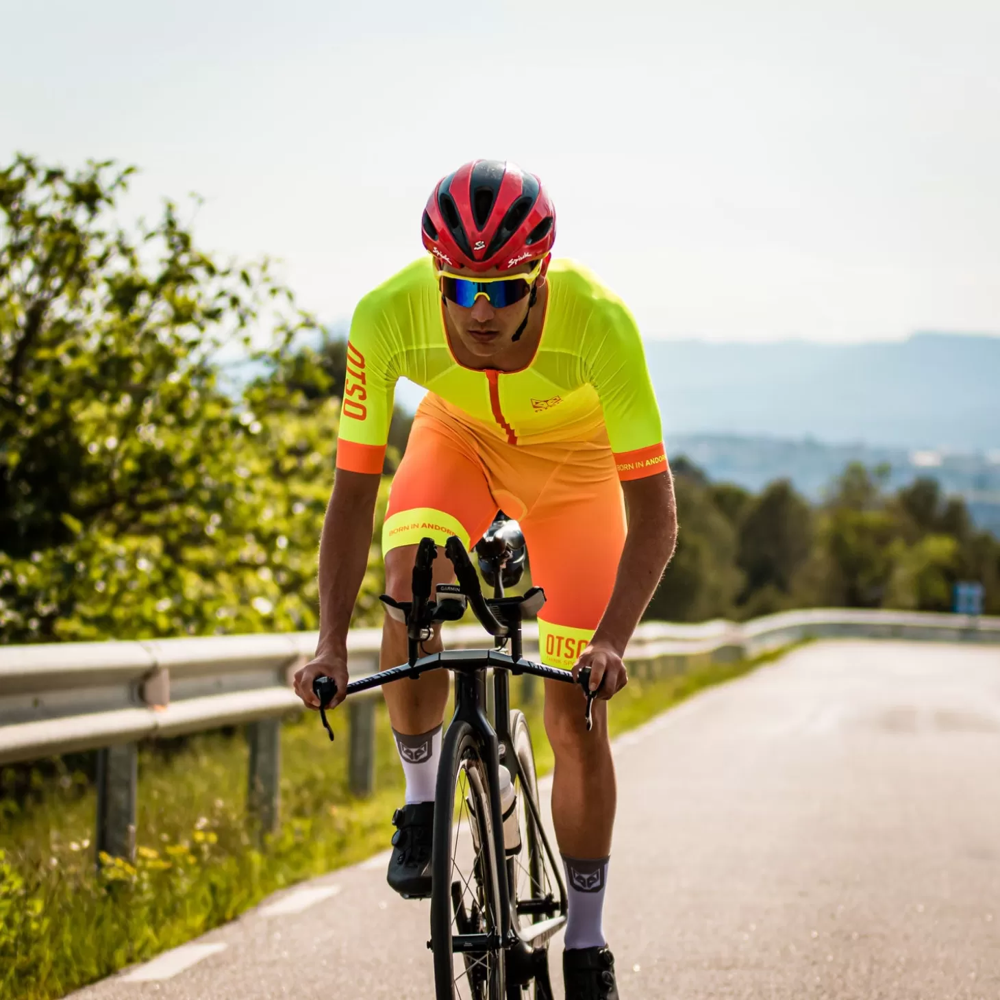 Sale Mono de triatlón hombre - Fluo Yellow & Fluo Orange (Outlet) Hombre Monos De Triatlón Para Hombre