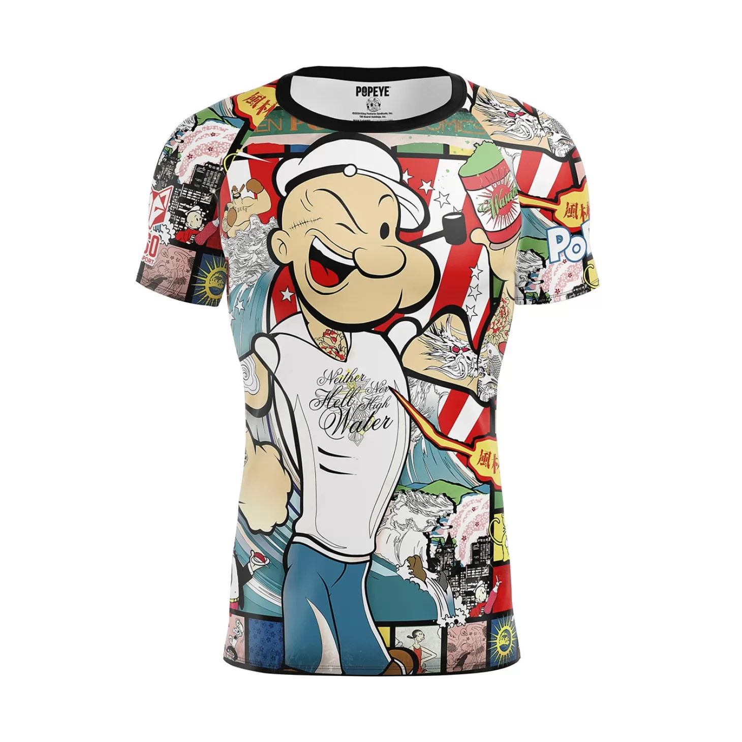 Cheap Camiseta Técnica Running Hombre Manga Corta - Blue Camo Hombre Camisetas Manga Corta Hombre
