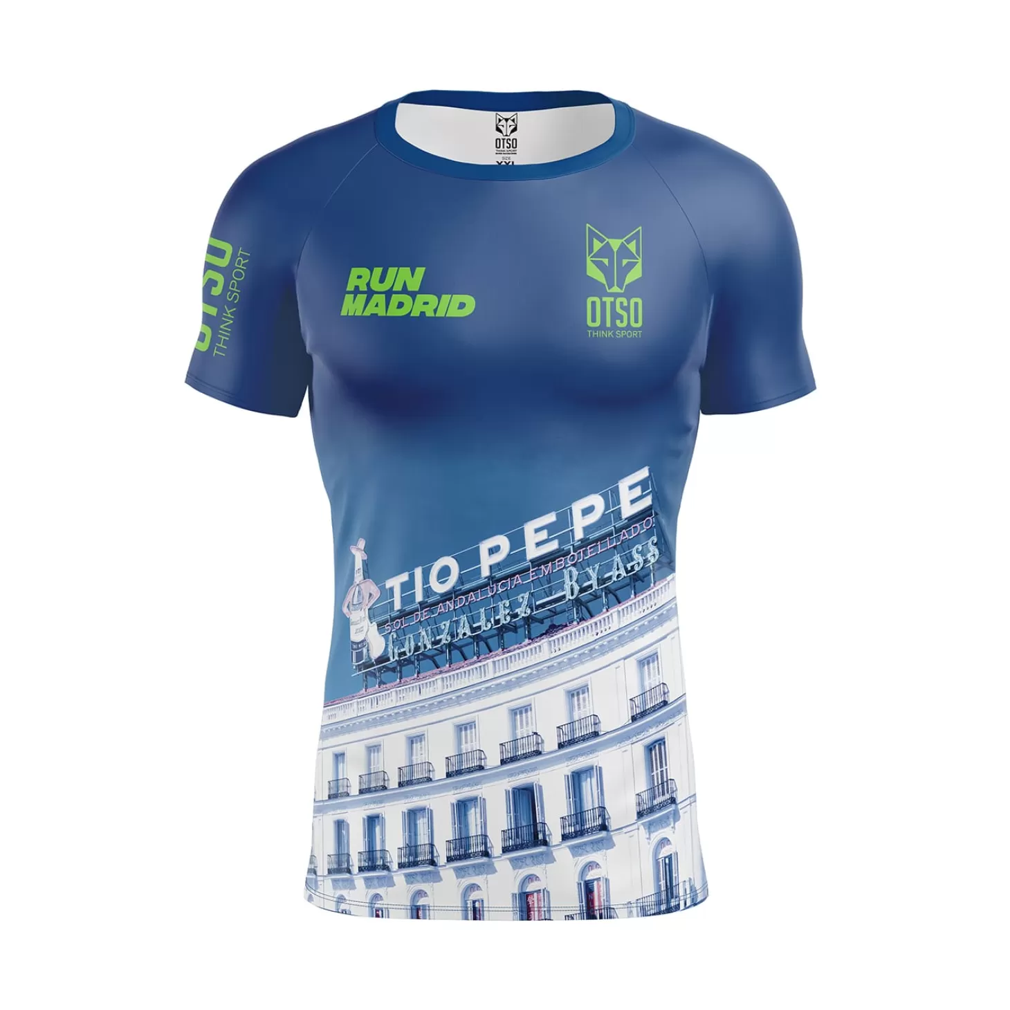 Cheap Camiseta Técnica Running Hombre Manga Corta - Run Madrid Tio Pepe Hombre Camisetas Manga Corta Hombre